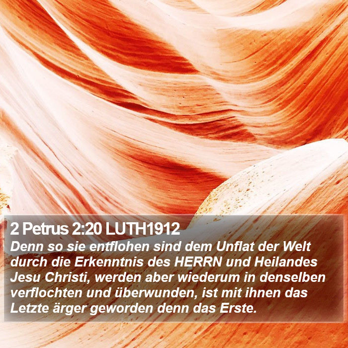 2 Petrus 2:20 LUTH1912 Bible Study