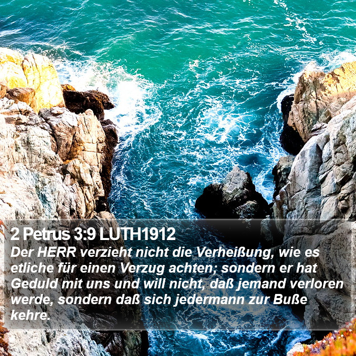 2 Petrus 3:9 LUTH1912 Bible Study
