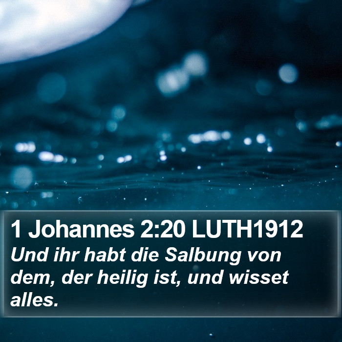 1 Johannes 2:20 LUTH1912 Bible Study