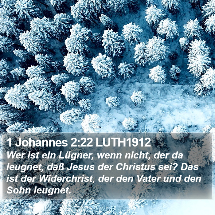 1 Johannes 2:22 LUTH1912 Bible Study