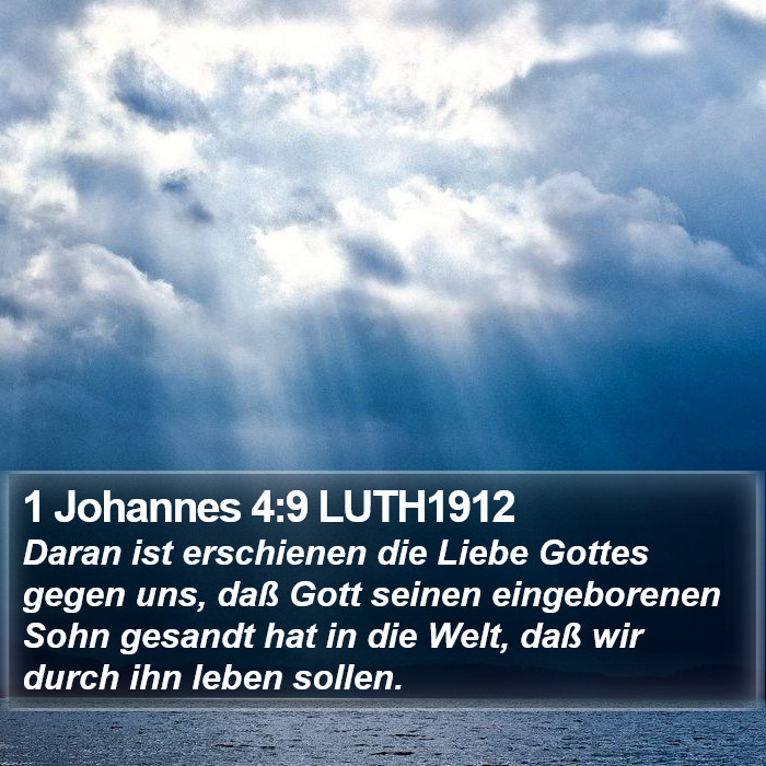 1 Johannes 4:9 LUTH1912 Bible Study