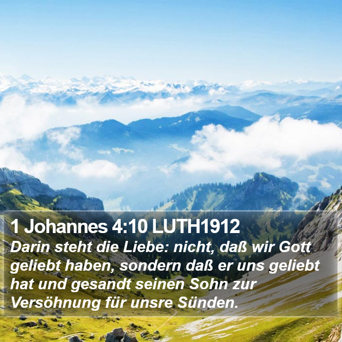 1 Johannes 4:10 LUTH1912 Bible Study