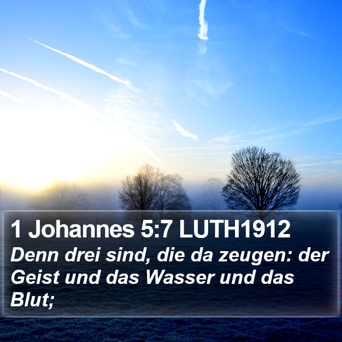 1 Johannes 5:7 LUTH1912 Bible Study