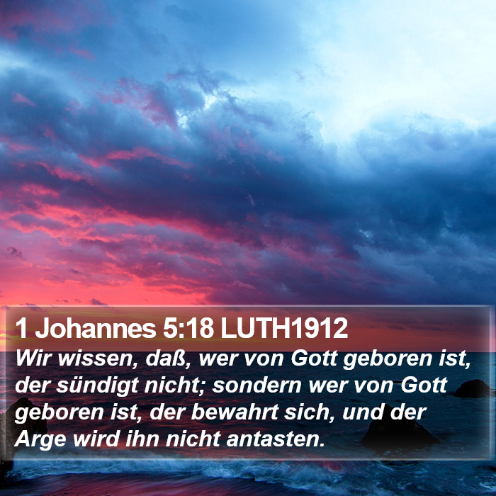 1 Johannes 5:18 LUTH1912 Bible Study