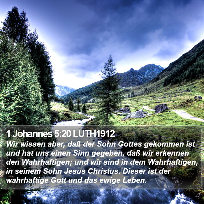 1 Johannes 5:20 LUTH1912 Bible Study