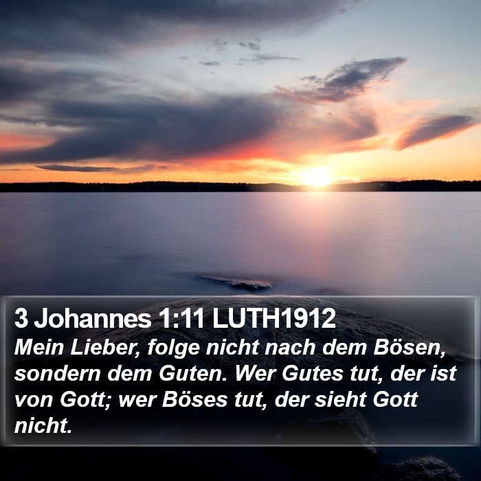 3 Johannes 1:11 LUTH1912 Bible Study