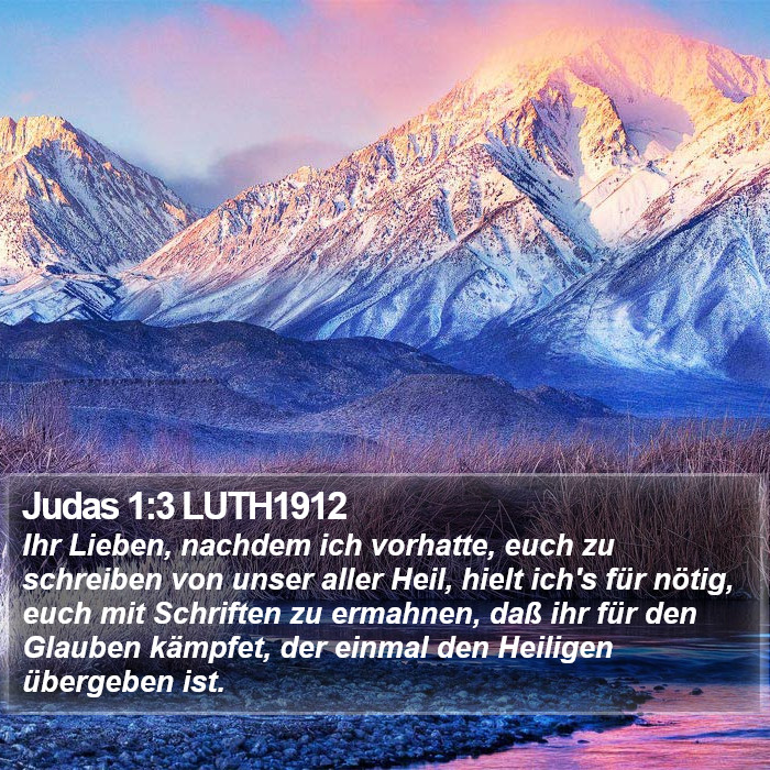 Judas 1:3 LUTH1912 Bible Study