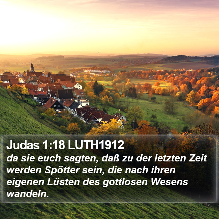 Judas 1:18 LUTH1912 Bible Study