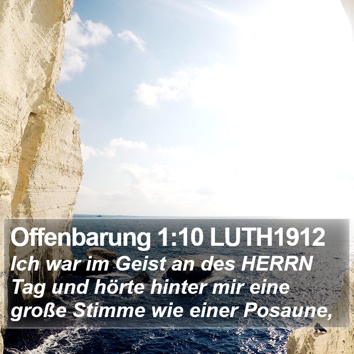 Offenbarung 1:10 LUTH1912 Bible Study