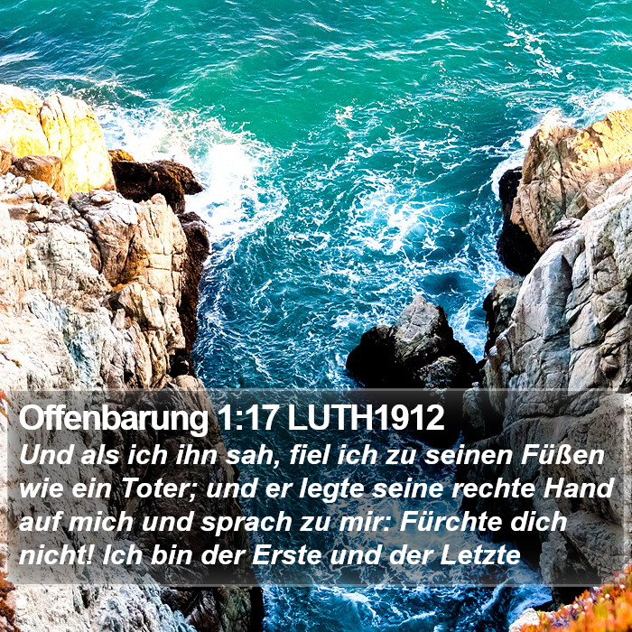 Offenbarung 1:17 LUTH1912 Bible Study