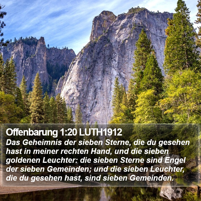 Offenbarung 1:20 LUTH1912 Bible Study