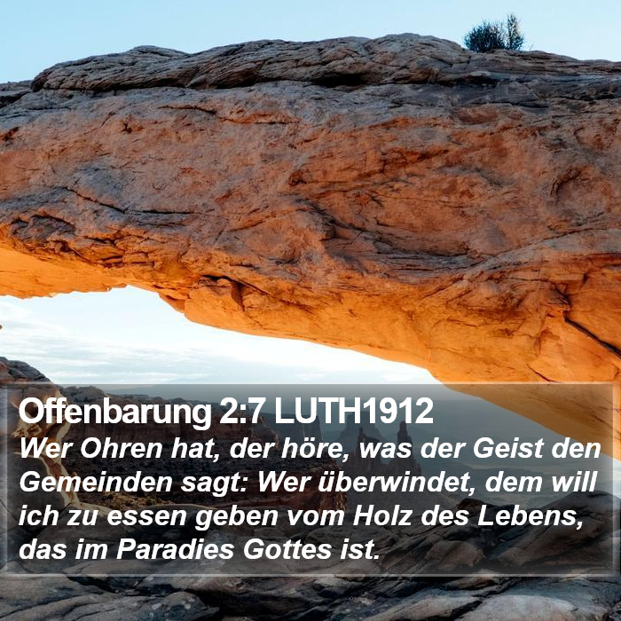 Offenbarung 2:7 LUTH1912 Bible Study