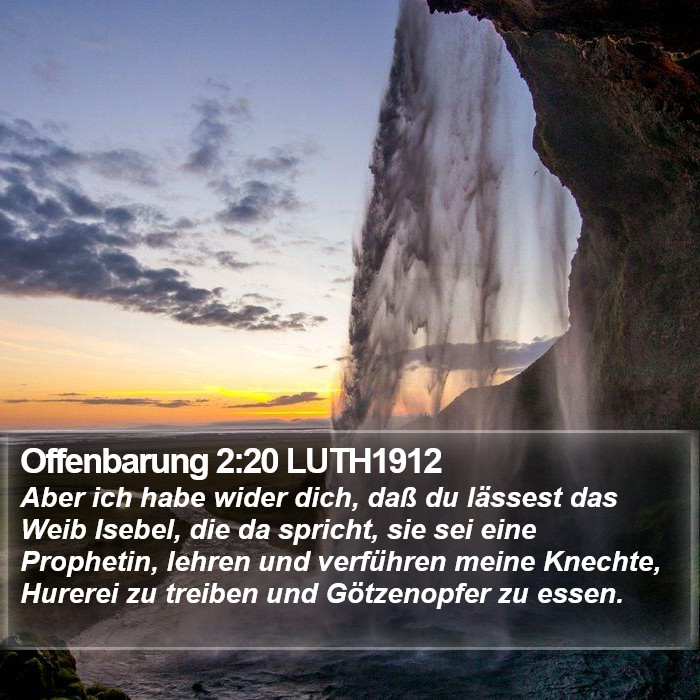 Offenbarung 2:20 LUTH1912 Bible Study