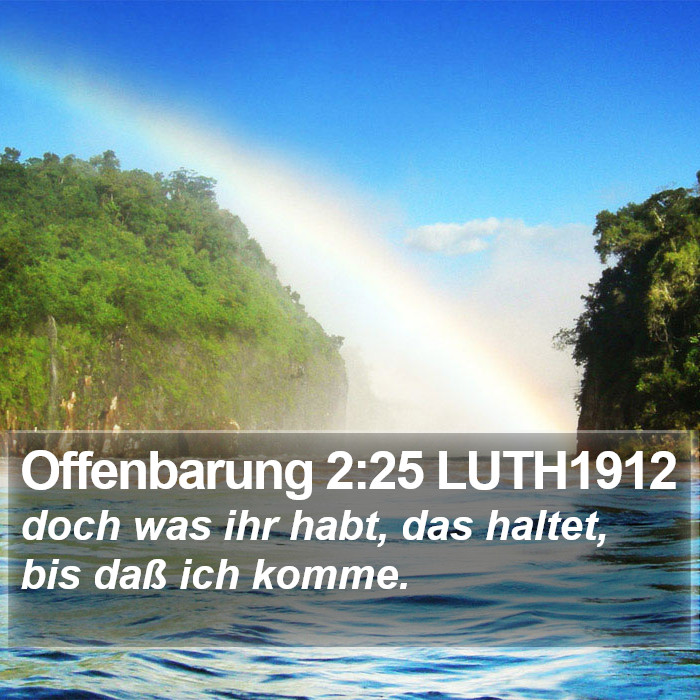 Offenbarung 2:25 LUTH1912 Bible Study