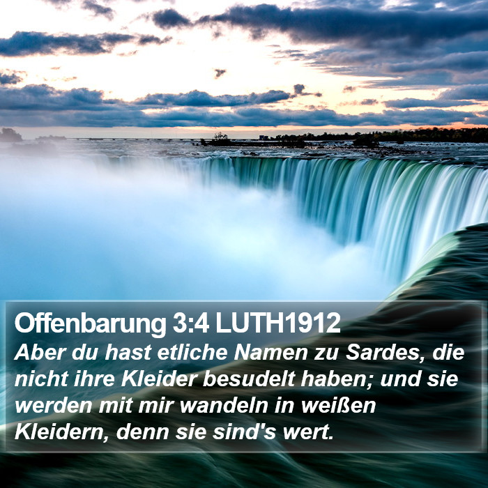 Offenbarung 3:4 LUTH1912 Bible Study