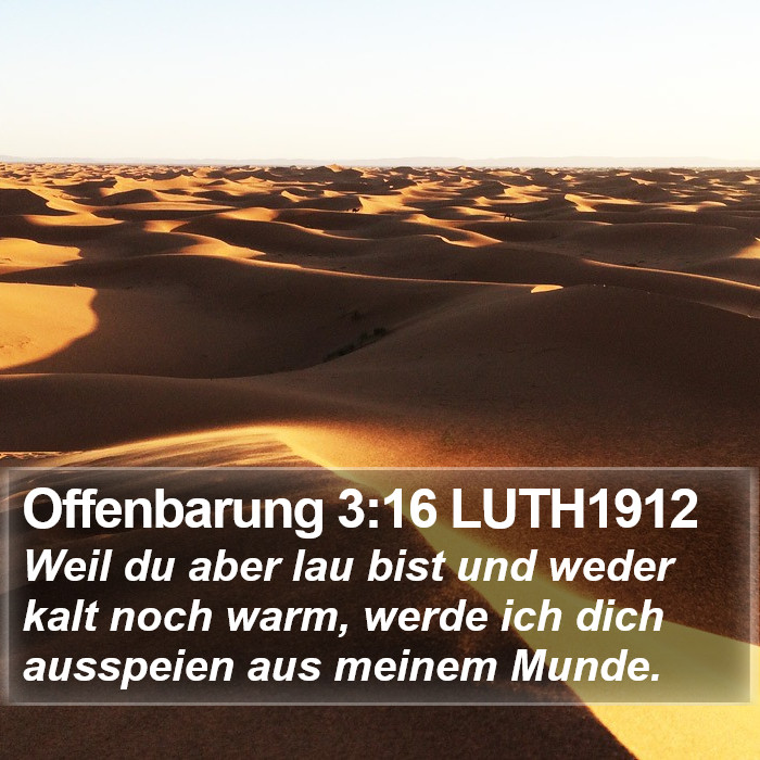 Offenbarung 3:16 LUTH1912 Bible Study