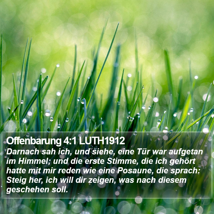 Offenbarung 4:1 LUTH1912 Bible Study