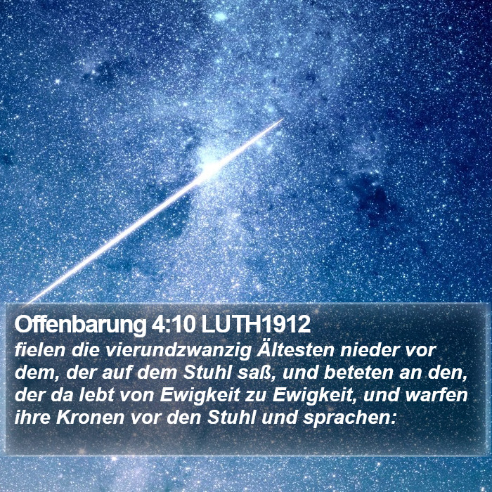 Offenbarung 4:10 LUTH1912 Bible Study