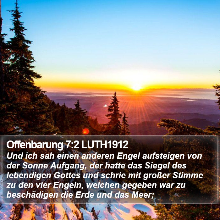 Offenbarung 7:2 LUTH1912 Bible Study