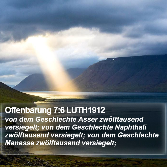 Offenbarung 7:6 LUTH1912 Bible Study
