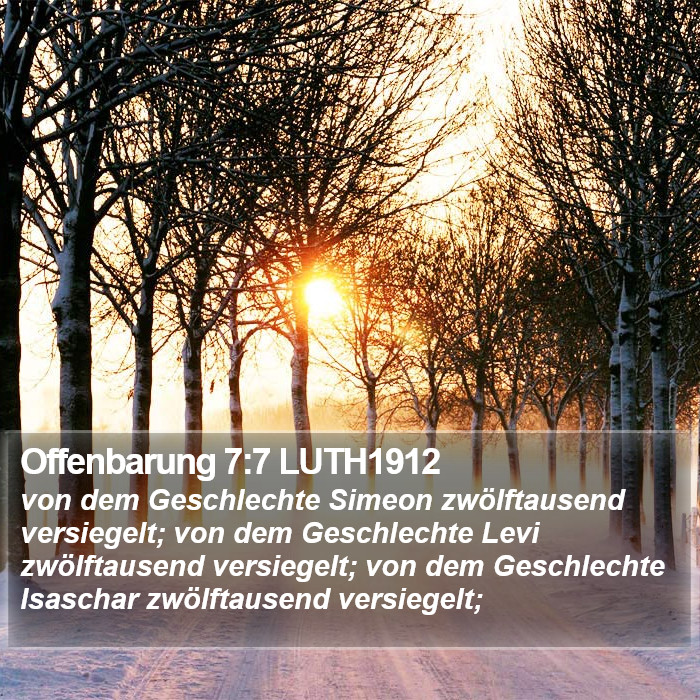 Offenbarung 7:7 LUTH1912 Bible Study