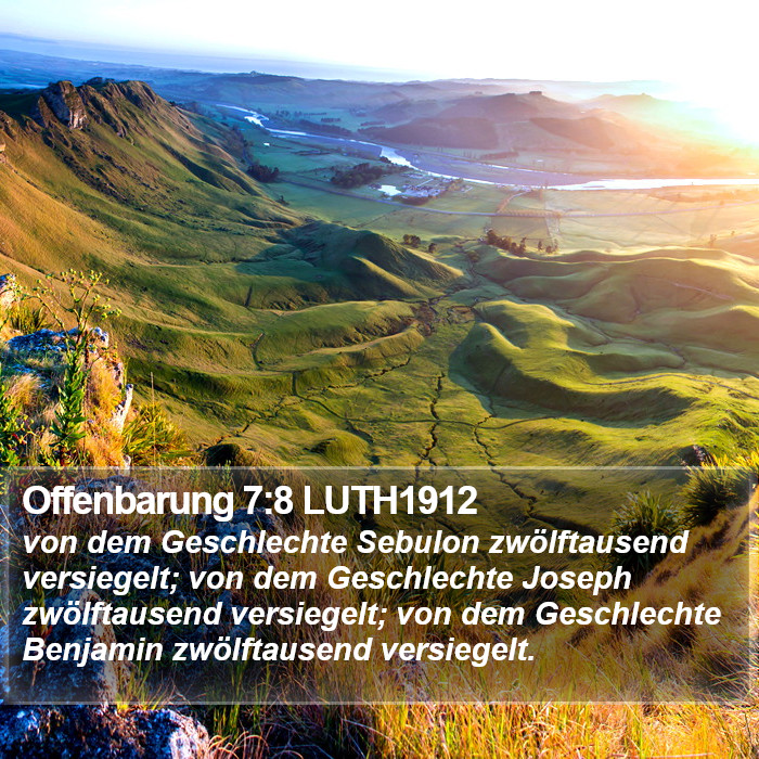 Offenbarung 7:8 LUTH1912 Bible Study