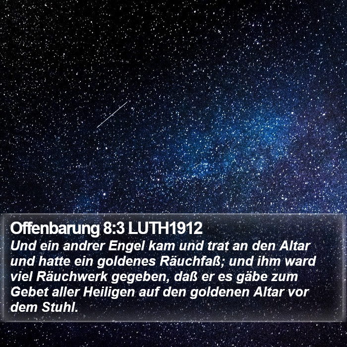 Offenbarung 8:3 LUTH1912 Bible Study