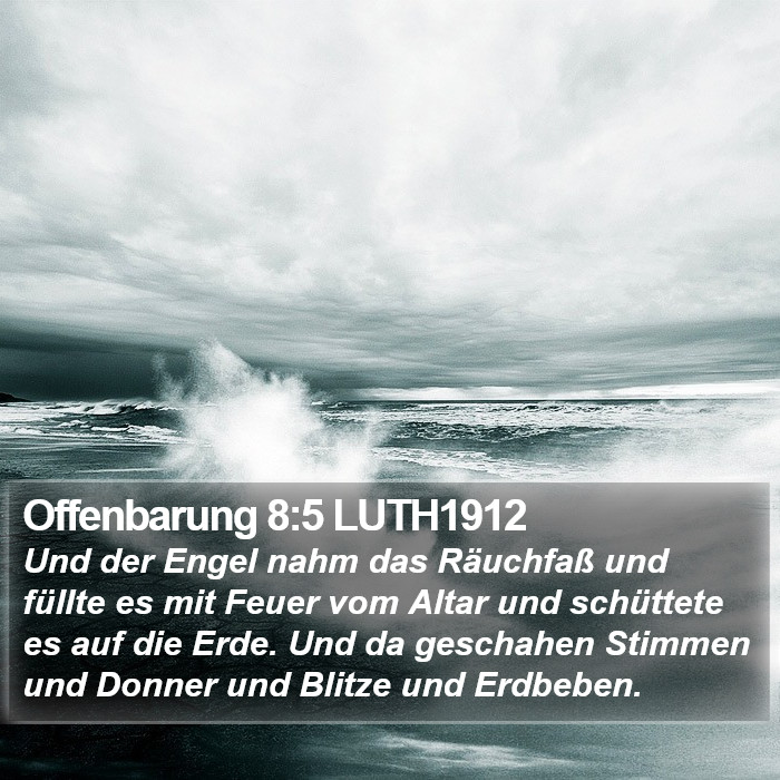 Offenbarung 8:5 LUTH1912 Bible Study