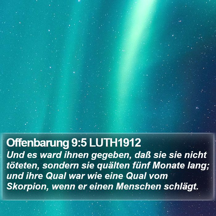 Offenbarung 9:5 LUTH1912 Bible Study