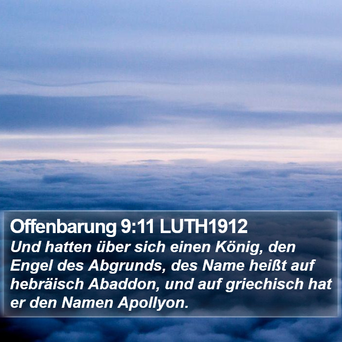 Offenbarung 9:11 LUTH1912 Bible Study