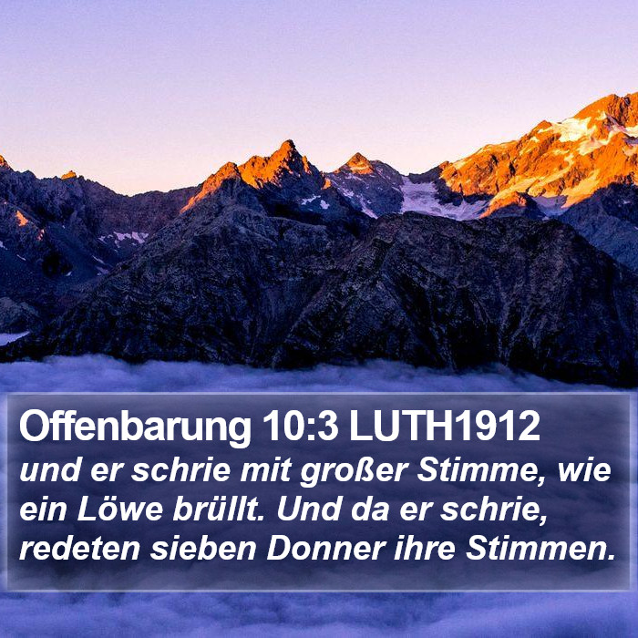 Offenbarung 10:3 LUTH1912 Bible Study