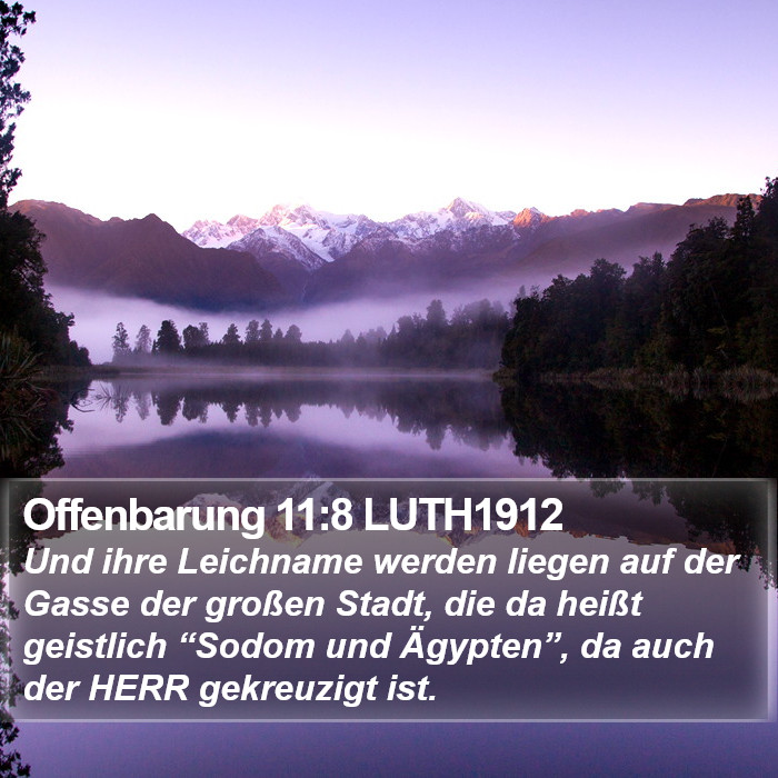 Offenbarung 11:8 LUTH1912 Bible Study