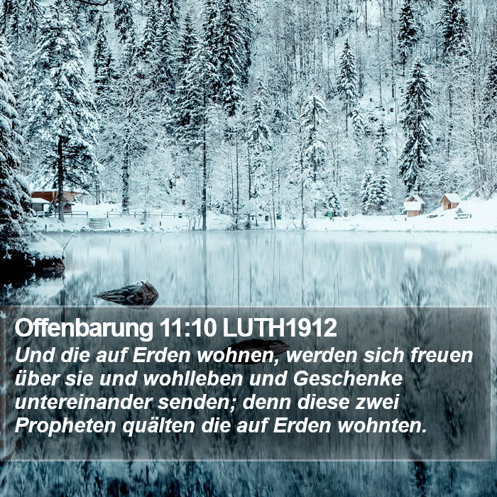 Offenbarung 11:10 LUTH1912 Bible Study