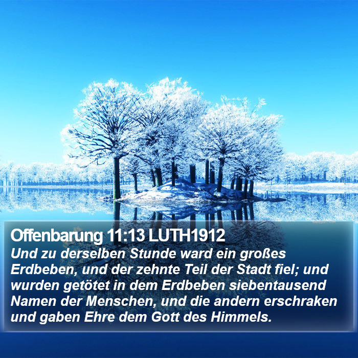 Offenbarung 11:13 LUTH1912 Bible Study
