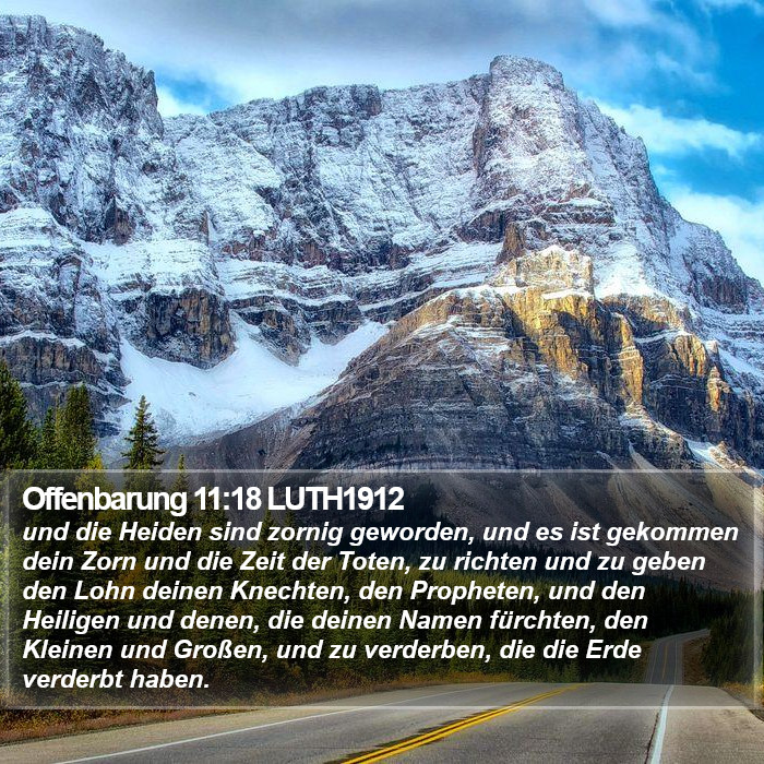 Offenbarung 11:18 LUTH1912 Bible Study