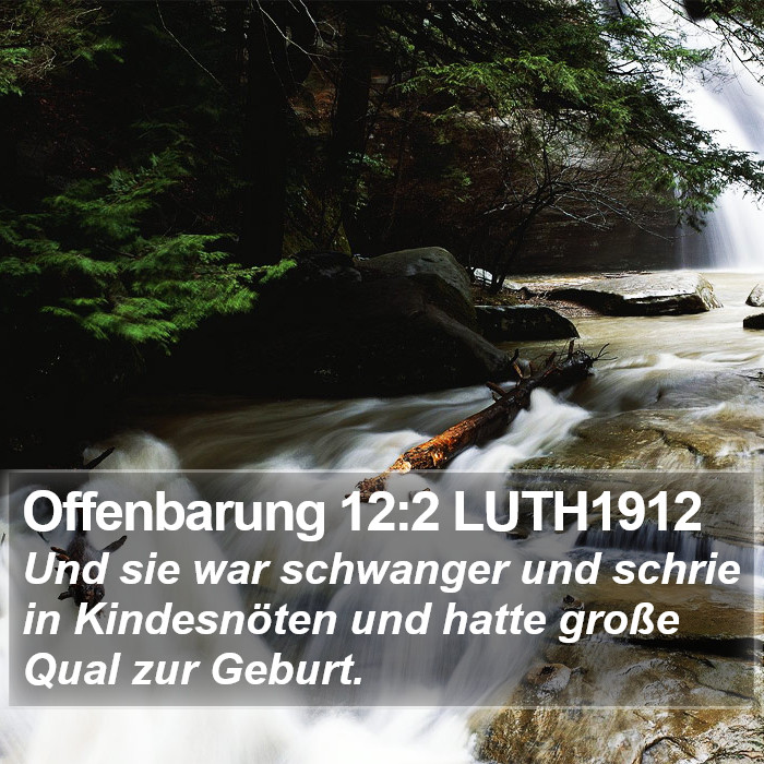 Offenbarung 12:2 LUTH1912 Bible Study