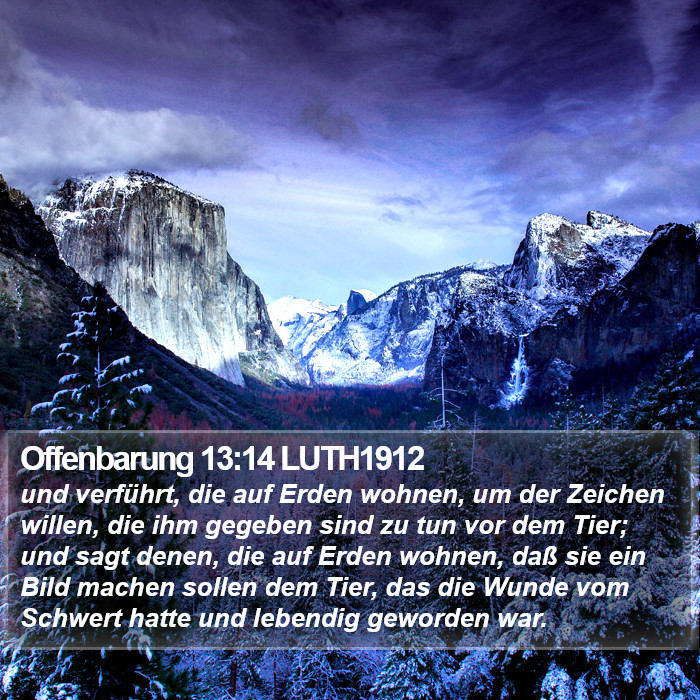 Offenbarung 13:14 LUTH1912 Bible Study