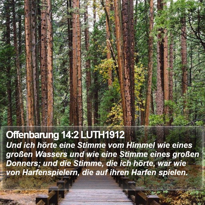 Offenbarung 14:2 LUTH1912 Bible Study