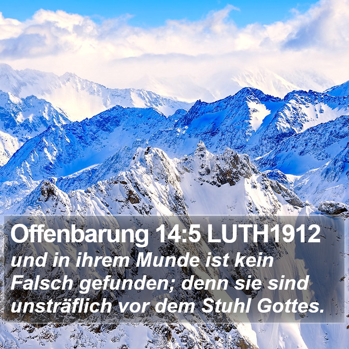 Offenbarung 14:5 LUTH1912 Bible Study