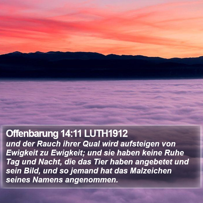 Offenbarung 14:11 LUTH1912 Bible Study