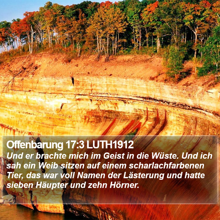 Offenbarung 17:3 LUTH1912 Bible Study