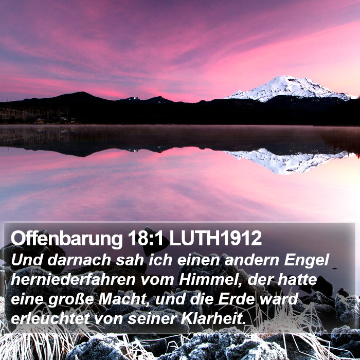 Offenbarung 18:1 LUTH1912 Bible Study