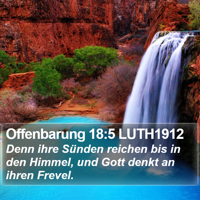 Offenbarung 18:5 LUTH1912 Bible Study