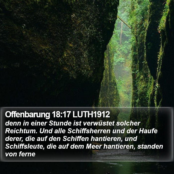 Offenbarung 18:17 LUTH1912 Bible Study