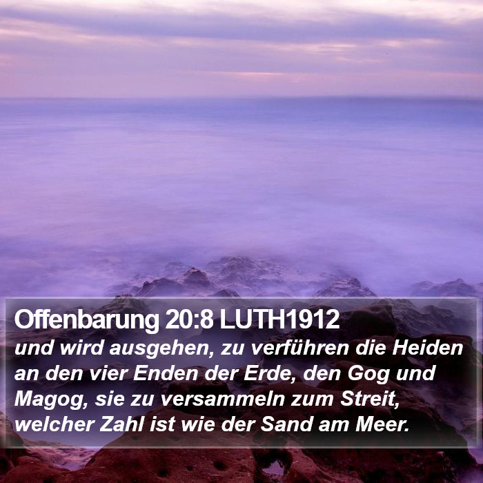 Offenbarung 20:8 LUTH1912 Bible Study