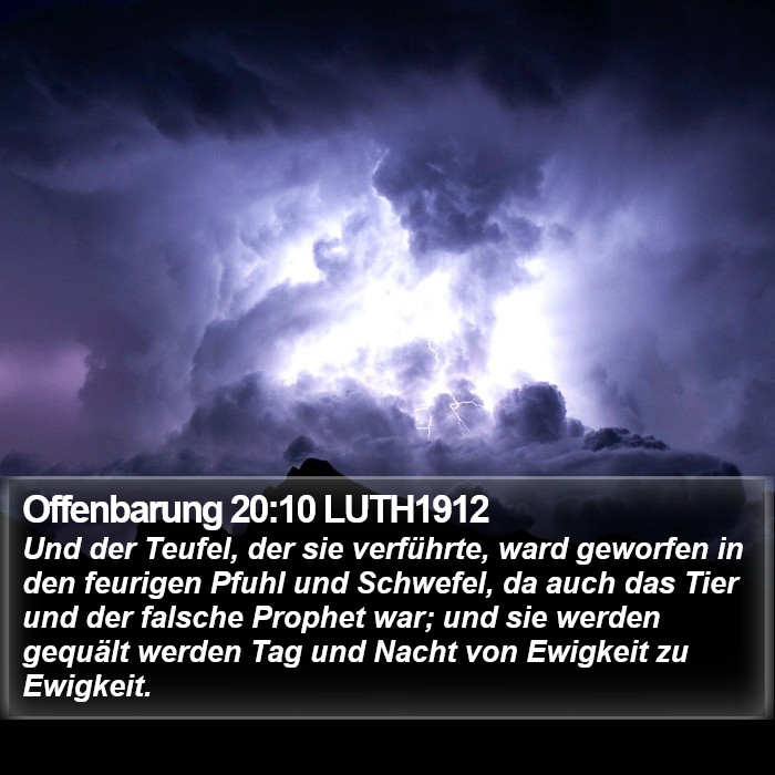 Offenbarung 20:10 LUTH1912 Bible Study