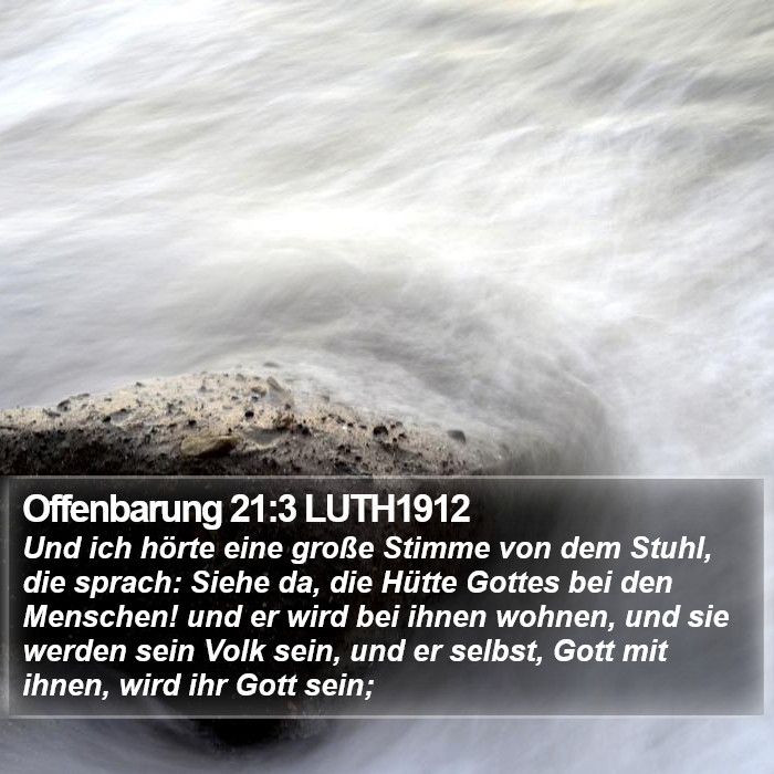 Offenbarung 21:3 LUTH1912 Bible Study