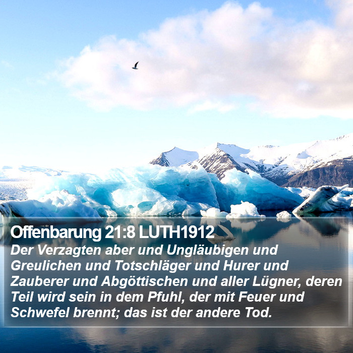 Offenbarung 21:8 LUTH1912 Bible Study