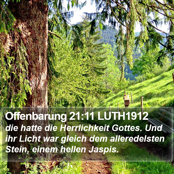 Offenbarung 21:11 LUTH1912 Bible Study