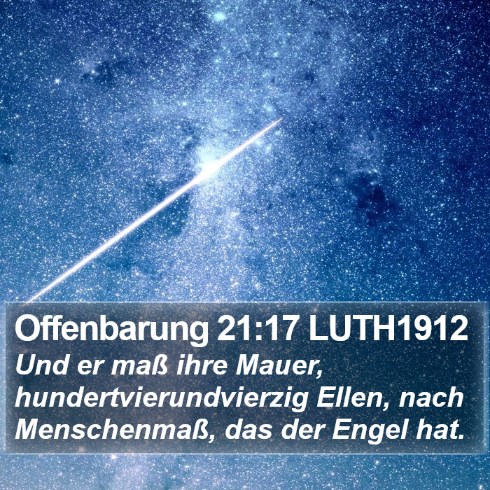 Offenbarung 21:17 LUTH1912 Bible Study